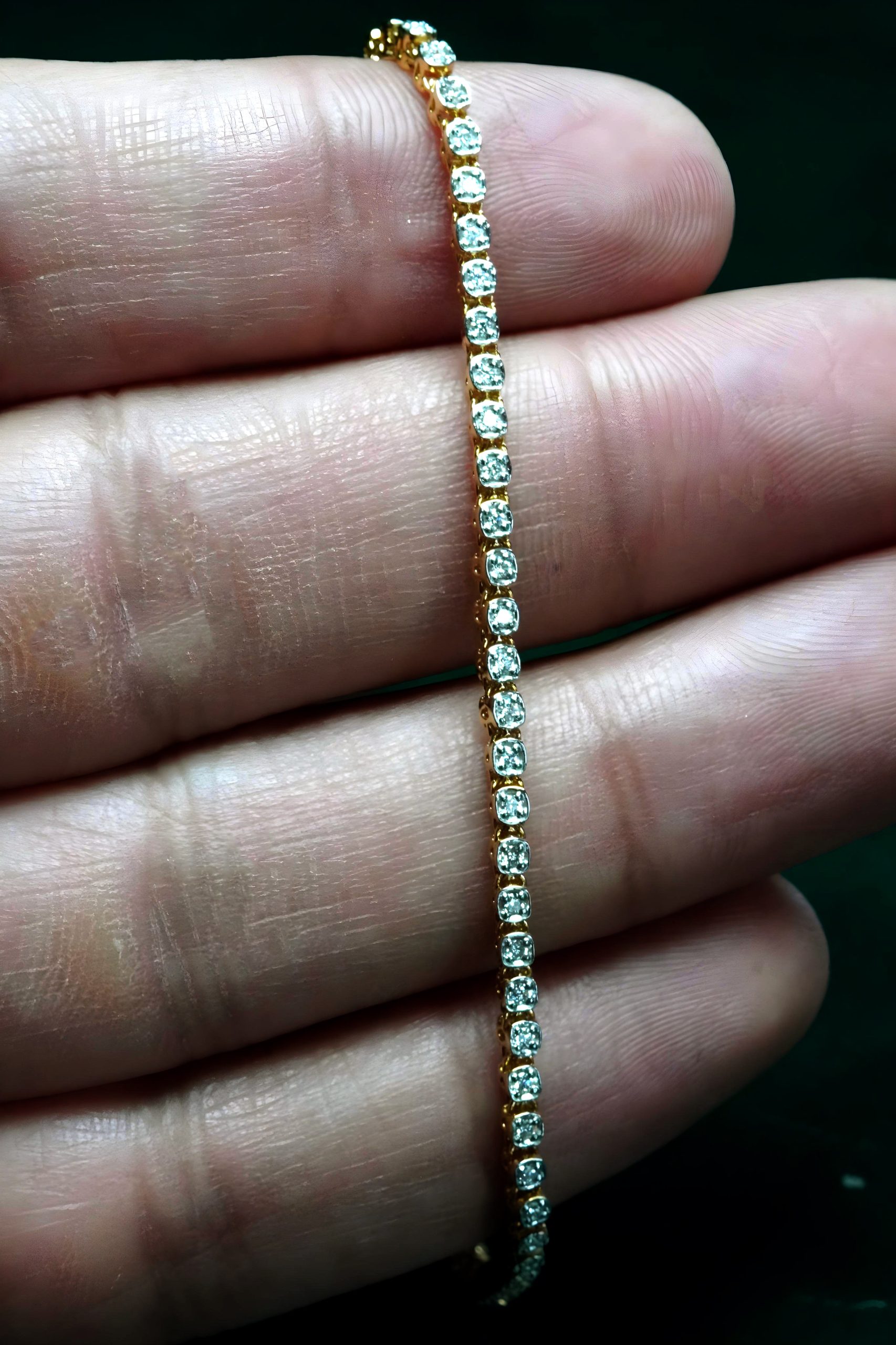 The Eternal Link – Soft-Link Diamond Tennis Bracelet (Design LBR1350)
