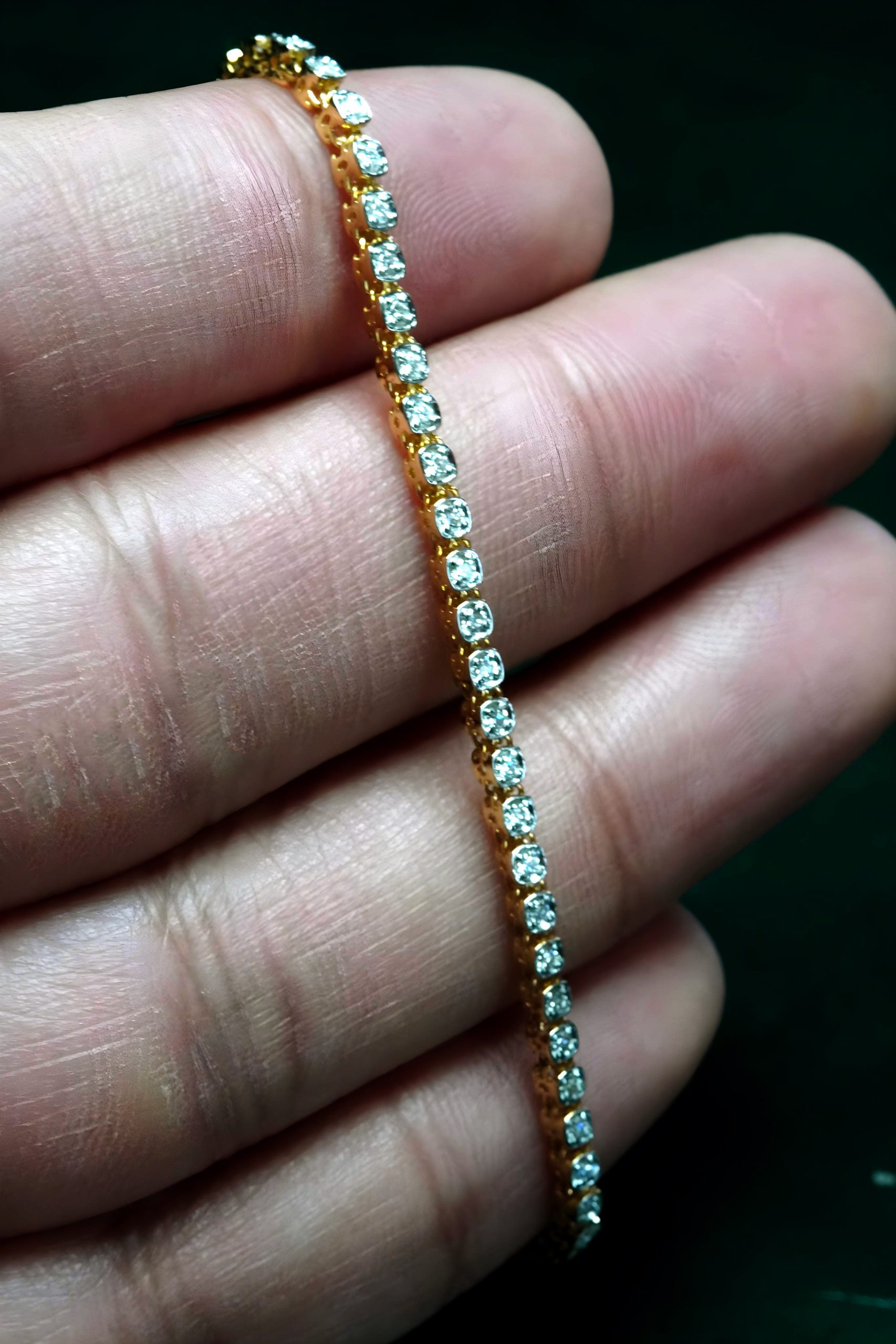 The Whisper – Soft-Link Diamond Tennis Bracelet (Design LBR1352) - Image 2