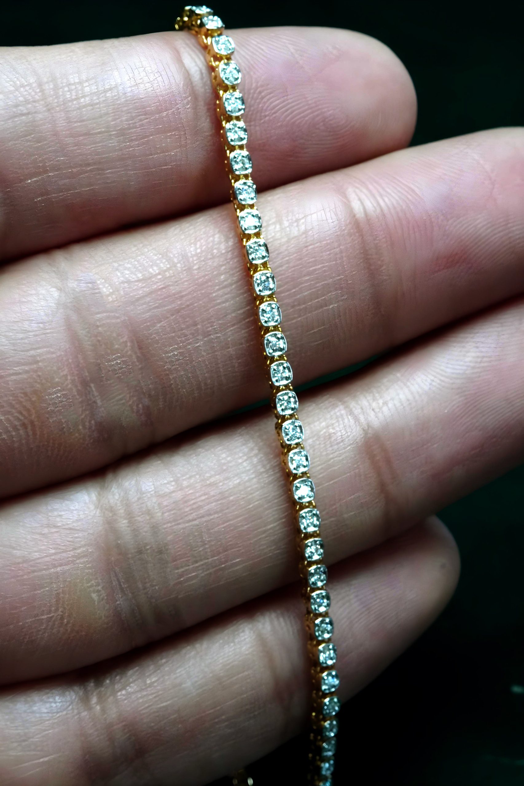 The Whisper – Soft-Link Diamond Tennis Bracelet (Design LBR1352)