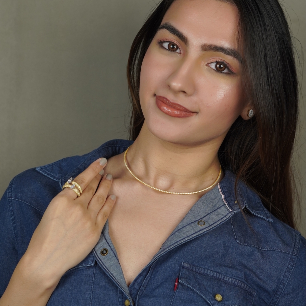 Petite String Necklace (2 cents version)