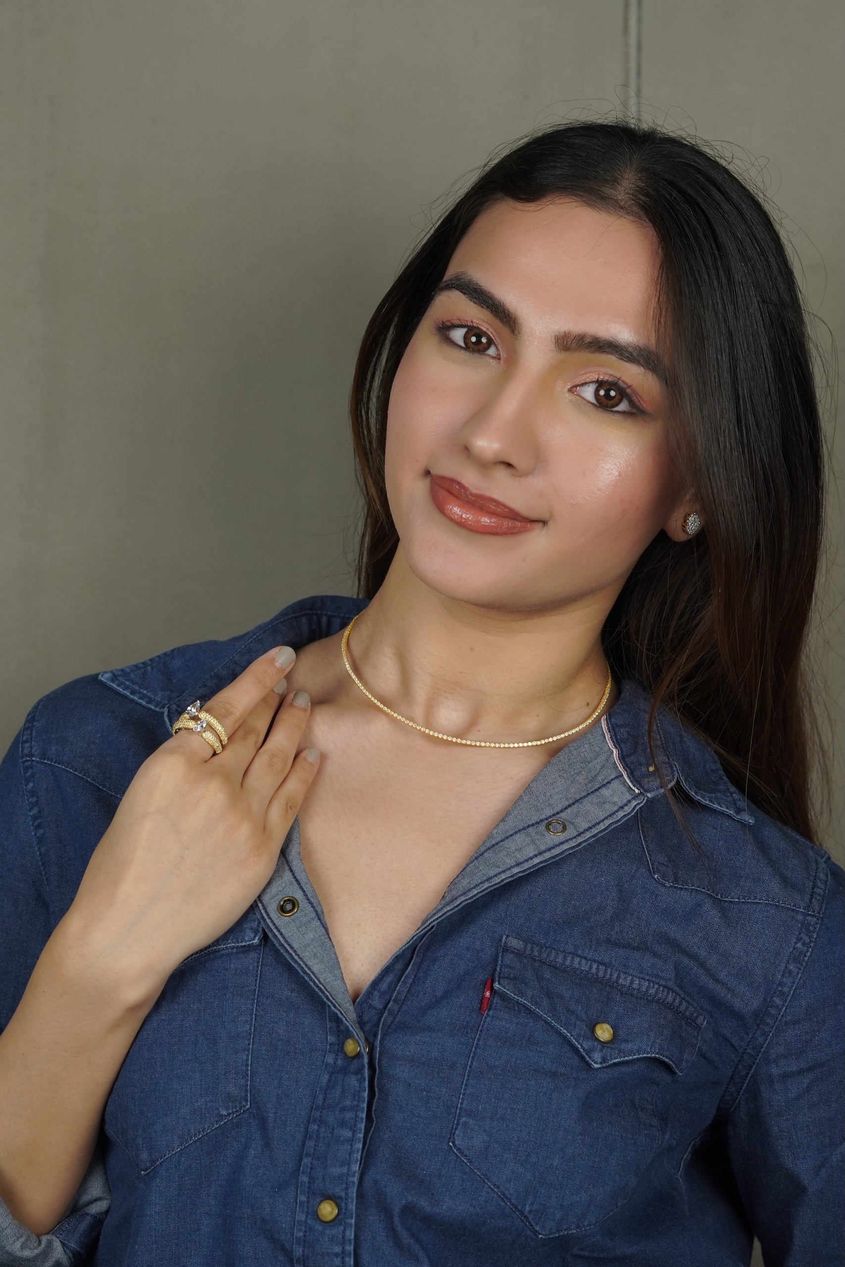 Petite String Necklace (2 cents version)