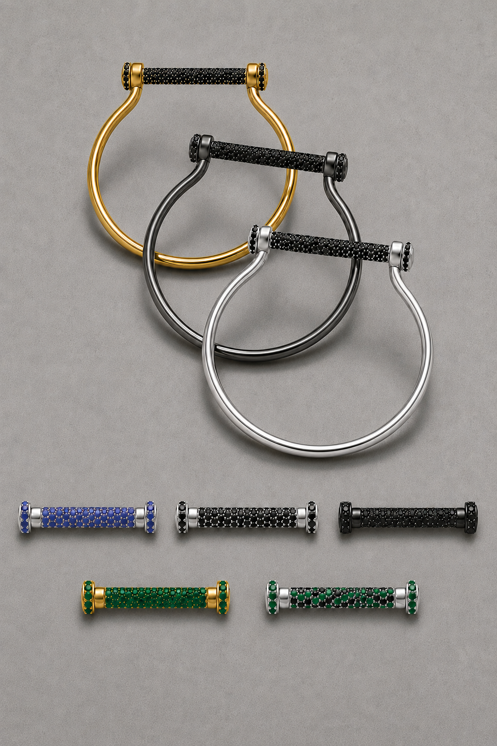 Interchangeable Stone-Beam Bracelet